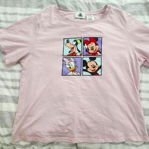 Disneyland Resort Light Pink Shirt Mickey And Friends Size Meduim GUC